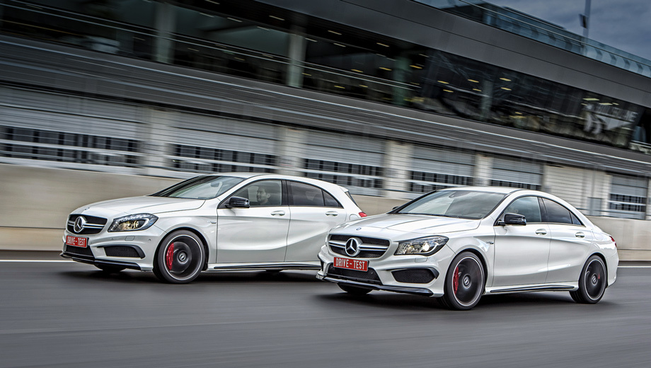 Стреляем дуплетом Mercedes-Benz A 45 AMG и CLA 45 AMG